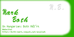 mark both business card